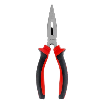 Длинногубцы прямые Matrix, 160 мм, хром-ванадий, двухкомпонентные рукоятки, 17309 купить в Тюмени