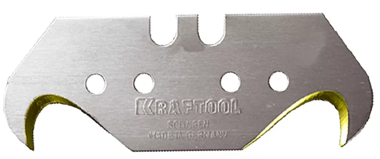 Лезвие KRAFTOOL"PRO" "SOLINGEN"сменное,для универс ножей,нитрид титана,многоур закалка,крюк типS24,18,7х50х0,50мм,5шт 09643-TIN-S5_z01 купить в Тюмени