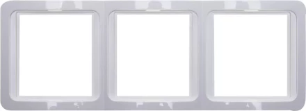 Панель СВЕТОЗАР &quot;ГАММА&quot; накладная, вертикальная, цвет светло-серый металлик, 2 гнезда SV-54147-SM купить в Тюмени