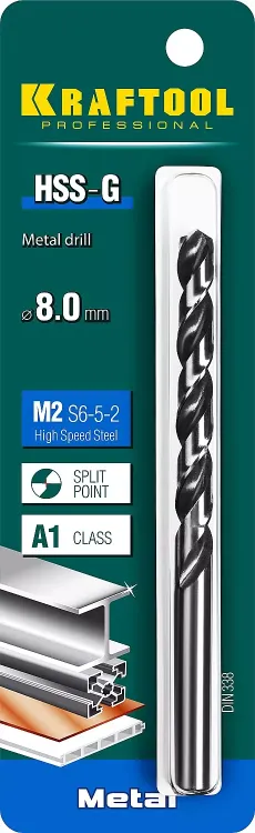 Сверла по металлу HSS-G 29651-8 купить в Тюмени