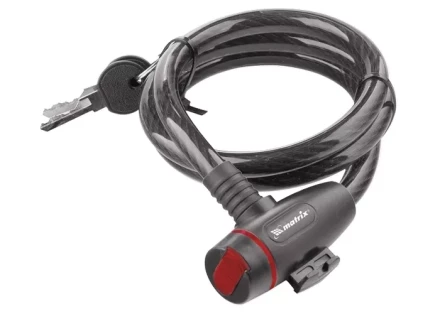 Замок тросовый универсальный с держателем 12х1200 мм MATRIX 91817 купить в Тюмени