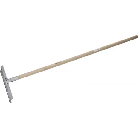 Грабли ЗУБР из нержавеющей стали, 10 витых зубцов, деревянный черенок 4-39481-10 купить в Тюмени