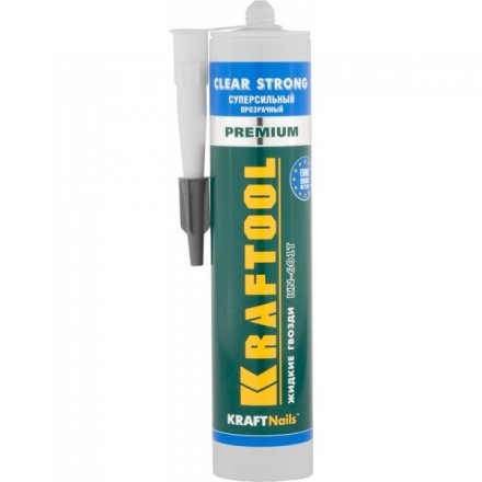 Клей монтажный KRAFTOOL KraftNails Premium KN-601T, суперсильный, прозрачный, 310мл 41342 купить в Тюмени