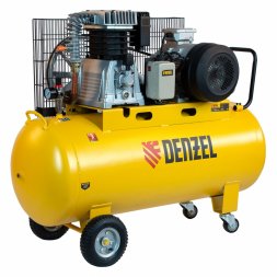 Компрессор воздушный, ременный привод BCI5500-T/200, 5.5 кВт, 200 литров, 850 л/мин Denzel 58128