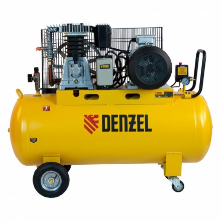 Компрессор воздушный, ременный привод BCI5500-T/200, 5.5 кВт, 200 литров, 850 л/мин Denzel 58128 купить в Тюмени