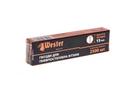 Гвозди для степлера WESTER 826-013 1 х 1.25 х 15 мм 2500 шт. купить в Тюмени
