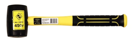 Киянка резин.450гр.с фиберглассовой рукоят.1/6/36 23057 купить в Тюмени