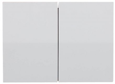Выключатель СВЕТОЗАР &quot;ЭФФЕКТ&quot; двухклавишный, без вставки и рамки, цвет светло-серый металлик, 10A/~250B SV-54434-SM купить в Тюмени