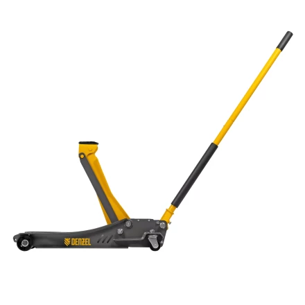 Домкрат гидравлический подкатной Denzel 51251, 3,8 т, 110-580 мм, быстрый подъем, низкий подхват, проф. купить в Тюмени