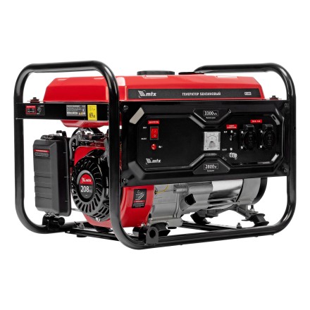 Генератор бензиновый MTX RS-4000 946115, 3,3 кВт, 230В, ручной стартер купить в Тюмени