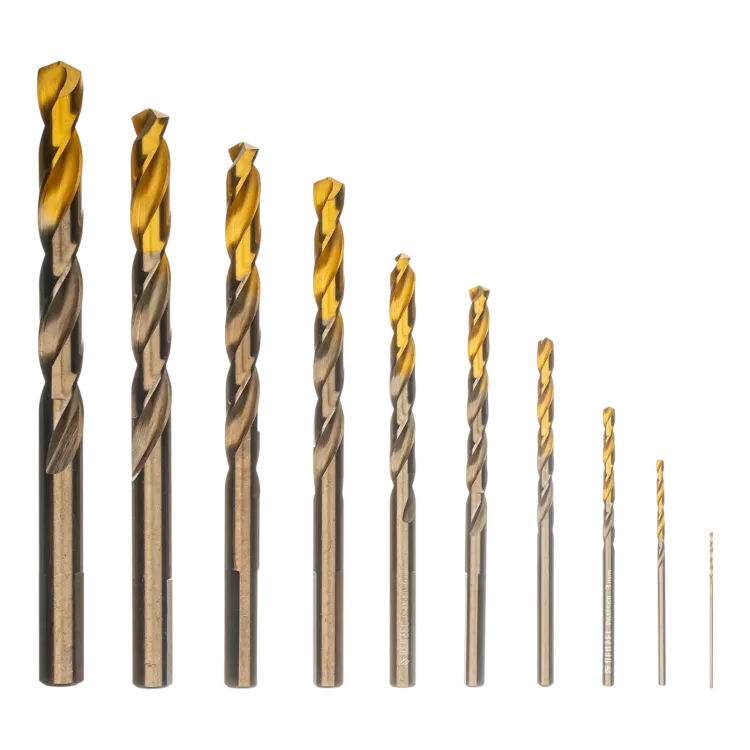 Набор сверл по металлу Denzel 723006, 1,5-6,5мм, Р6М5К8-TiN, Golden Tip, 13 шт купить в Тюмени
