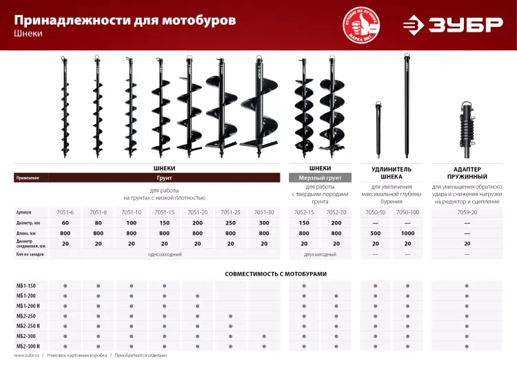 Мотобур (бензобур) со шнеком МБ2-300 Н серия МАСТЕР купить в Тюмени