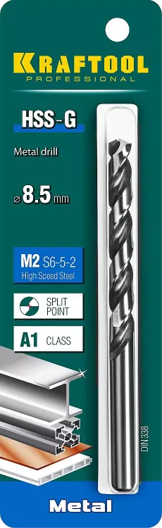 Сверла по металлу HSS-G 29651-8.5 купить в Тюмени