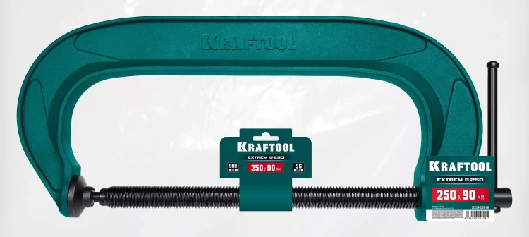Струбцина KRAFTOOL EXTREM, тип G 32229-250-90 купить в Тюмени