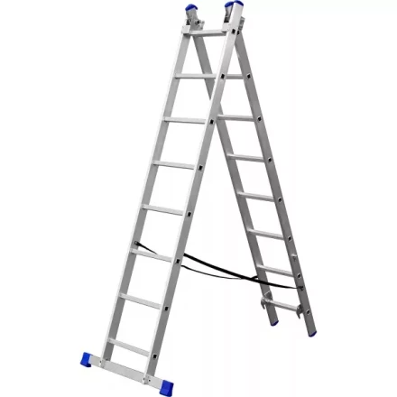 Лестница ЗУБР универсальная, двухсекционная со стабилизатором, 8 ступеней 38821-08 купить в Тюмени