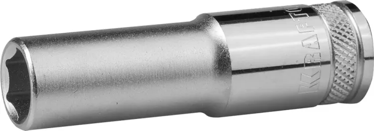 Торцовая головка KRAFTOOL "INDUSTRIE QUALITAT", удлиненная, Cr-V, FLANK, хромосатинированная, 1/2", 14 мм 27807-14_z01 купить в Тюмени
