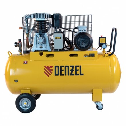 Компрессор воздушный, ременный привод BCI4000-T/200, 4.0 кВт, 200 литров, 690 л/мин Denzel 58124 купить в Тюмени