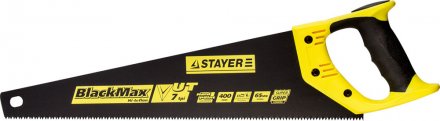 Ножовка универсальная (пила) STAYER BlackMAX 400 мм, 7TPI, тефлон покрытие, рез вдоль и поперек волокон, для средних заготовок, фанеры, ДСП, МДФ 2-15081-40 купить в Тюмени