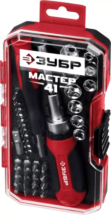 ЗУБР Мастер 41, 41 шт, набор: отвертка с насадками (25042) купить в Тюмени