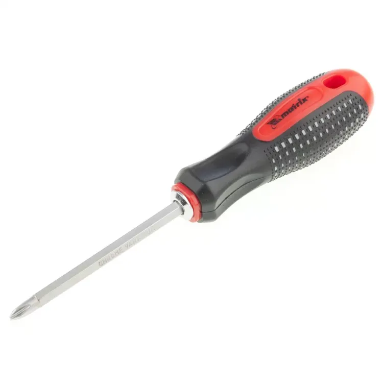 Отвертка комбинированная Fusion SL6,0 / Ph2 мм CrV 3-х компонентная рукоятка anti slip MTX 114519 купить в Тюмени