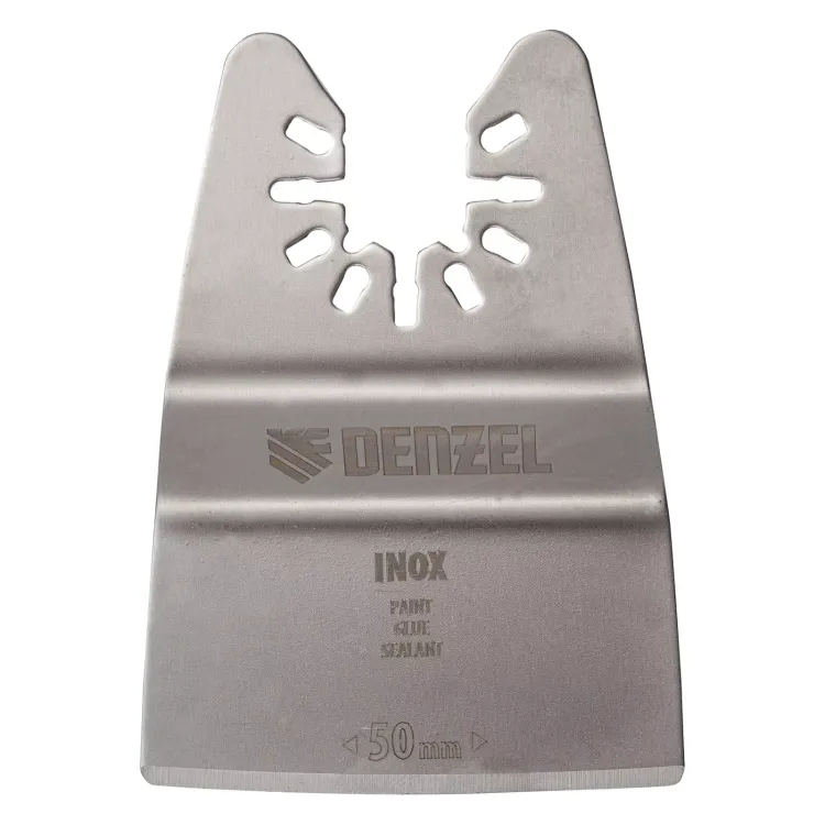 Насадка для МФИ шабер полукруг, Inox, для снятия краски и др., ширина 50 мм, длина общая 74 мм, ступенчатый Denzel 782317 купить в Тюмени