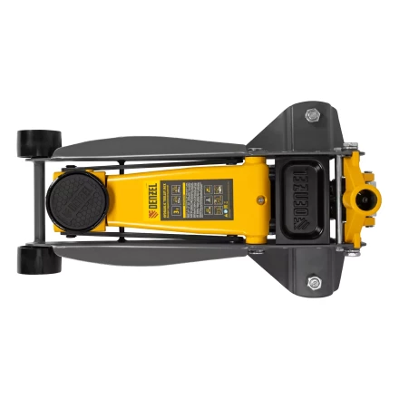 Домкрат гидравлический подкатной Denzel 51260, 3 т, 125-470 мм, быстрый подъем, проф. купить в Тюмени