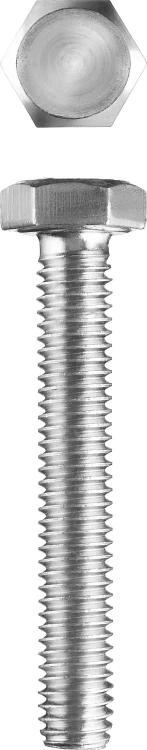 Болт ГОСТ 7798-70, M8 x 50 мм, 3 шт, кл. пр. 5.8, оцинкованный, ЗУБР 303086-08-050 купить в Тюмени