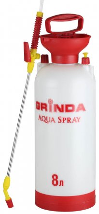 Опрыскиватель садовый GRINDA &quot;Aqua Spray&quot;, широкая горловина, устойчивое дно, алюминиевый удлинитель, 8л 8-425117_z01 купить в Тюмени