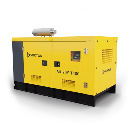 Дизельный генератор Vektor AD-70Y-T400 в шумозащитном кожухе с АВР купить в Тюмени