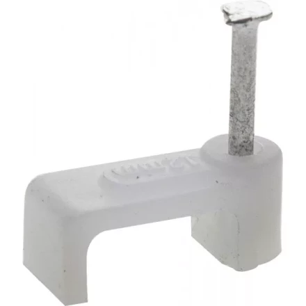 ЗУБР &quot;МАСТЕР&quot;. Скоба-держатель для плоского кабеля, с оцинкованным гвоздем, 6 мм, 50 шт 45112-06 купить в Тюмени