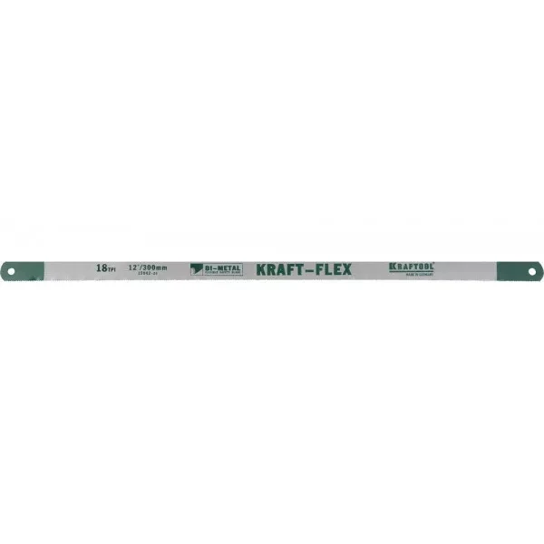 Полотно KRAFTOOL "KRAFT-FLEX" по металлу, Bi-Metal, 18TPI, 300 мм, 2 шт 15942-18-S2 купить в Тюмени