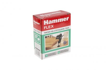 Тиски слесарные HAMMER TS40, на струбцине купить в Тюмени