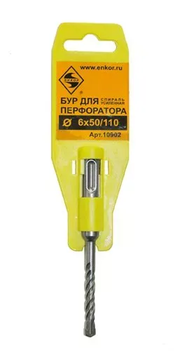 Бур SDS+  ф 6х 50/110 усиленный  10/50/300 10902 купить в Тюмени