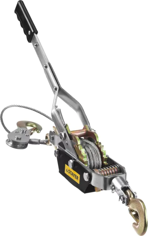 Лебедка STAYER "MAXPull" рычажная, тросовая, 4т/3м 4310-4 купить в Тюмени