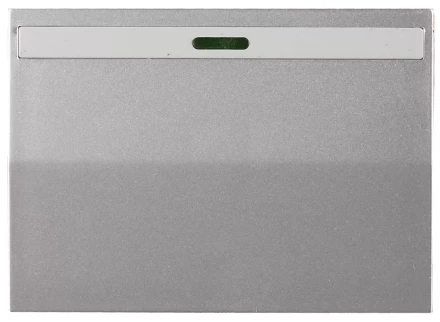 Выключатель СВЕТОЗАР &quot;ЭФФЕКТ&quot; одноклав., с эффектом свечения, без вставки и рамки, цвет светло-серый металлик, 10A/~250B SV-54431-SM купить в Тюмени