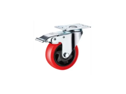 Колесо поворотное усиленное полиуретан SCBM 93 75 мм с тормозом 1027248 купить в Тюмени