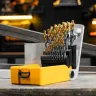 Набор сверл по металлу Denzel 723009, 1-13 мм, Р6М5-TiN, Golden Tip, 25 шт купить в Тюмени