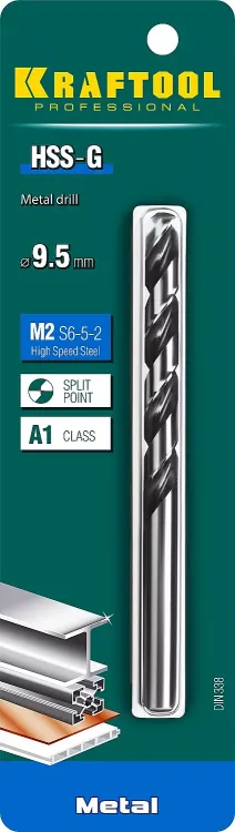 Сверла по металлу HSS-G 29651-9.5 купить в Тюмени