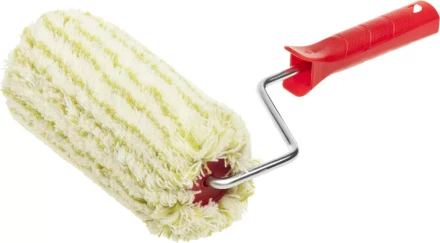 Валик ЗУБР &quot;ЭКСПЕРТ&quot; ФАСАДНЫЙ-ГИГАНТ &quot;МАКСПРОФИ&quot;, полиакрил, ворс 22мм, ручка 8мм, d=68/180мм 03508-18 купить в Тюмени