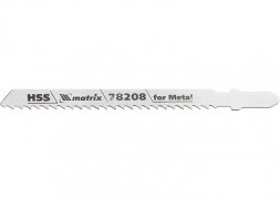 Полотна для электролобзика по металлу 3 шт T127D 75 х 3мм HSS MATRIX Professional 78208