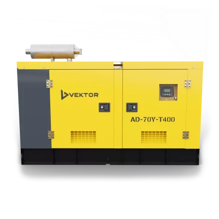 Дизельный генератор Vektor AD-70Y-T400 в шумозащитной кожухе купить в Тюмени