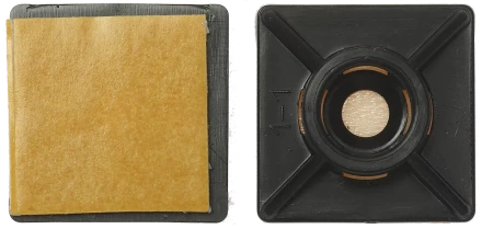 Площадка под хомут-стяжку ПХС самоклеющаяся нейлоновая черная серия МАСТЕР купить в Тюмени