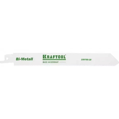 Полотно KRAFTOOL "INDUSTRIE QUALITAT", S1122EF, для эл/ножовки, Bi-Metall, по металлу, шаг 1,4мм, 180мм 159755-18