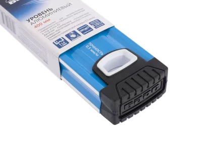 Уровень алюминиевый 400 мм профиль 1.6 мм фрезерованный ударопрочные заглушки 3 глазка БАРС 34420 купить в Тюмени