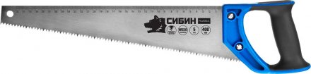Ножовка по дереву (пила) 400 мм, шаг 5 TPI (4,5 мм), СИБИН 15055-40 купить в Тюмени