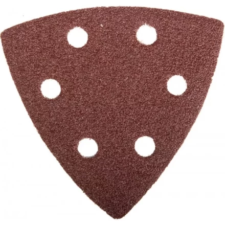 Треугольник шлифовальный ЗУБР "МАСТЕР" универсальный на велкро основе, 6 отверстий, Р80, 93х93х93мм, 5шт 35583-080 купить в Тюмени