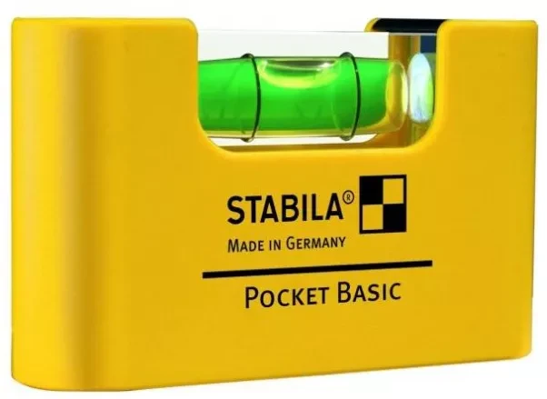 Уровень тип  Pocket Basic  70x20x40мм 1 горизонтальный уровень точность ±1мм/м   STABILA купить в Тюмени