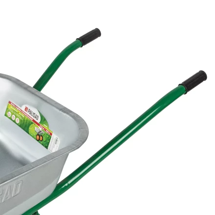 Тачка садово-строительная Palisad 689860, 2-х колесная, усиленная, грузоподъемность 320 кг, объем 100 л купить в Тюмени