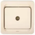 Розетка СВЕТОЗАР &quot;ГАММА&quot; телевизионная одинарная, цвет бежевый SV-54115-B купить в Тюмени