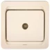 Розетка СВЕТОЗАР &quot;ГАММА&quot; телевизионная одинарная, цвет бежевый SV-54115-B купить в Тюмени